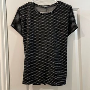 EUC Tie back crop short sleeve sweater